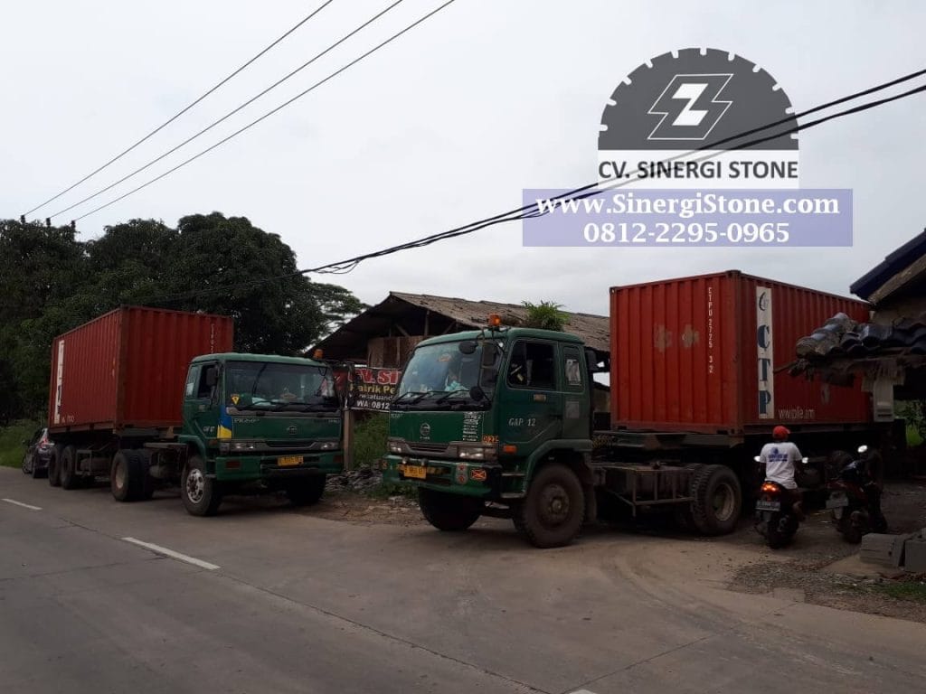 Pengiriman Batu Andesit ke JABODETABEK, Jawa & Luar Jawa oleh Sinergi Stone