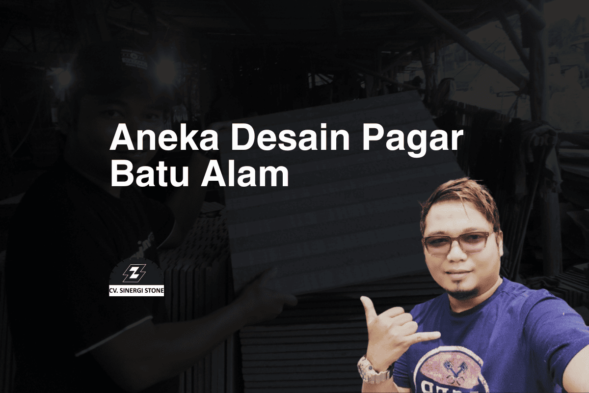 Aneka Desain Pagar Batu Alam