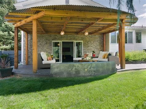 model teras rumah minimalis batu alam desain rumah