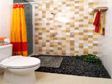 contoh desain kamar mandi lantai batu alam renovasi