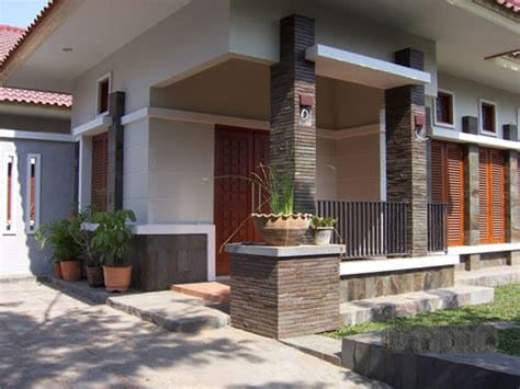 model teras rumah minimalis modern mempesona