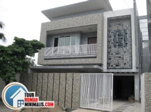 contoh desain pagar rumah minimalis batu alam