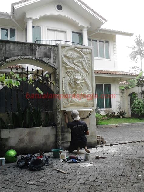 rumah batu alam batu alam paras jogja
