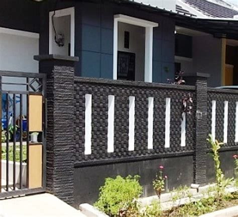 ide desain pagar rumah minimalis