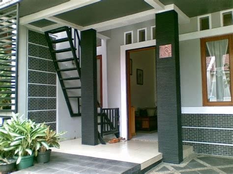 batu alam dinding teras rumah