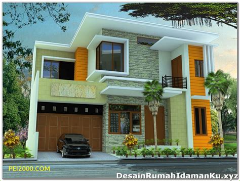 desain rumah full batu alam rumah desain minimalis