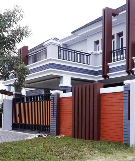 desain rumah minimalis dinding batu alam