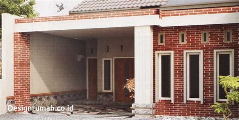 desain rumah batu alam tampak depan