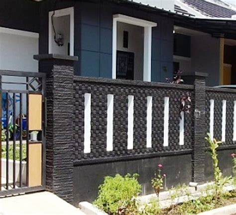 ide desain pagar rumah minimalis
