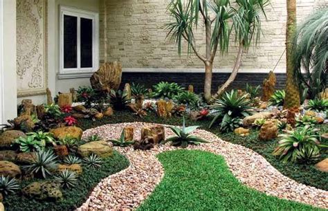 desain taman batu alam pertimbangan letak taman