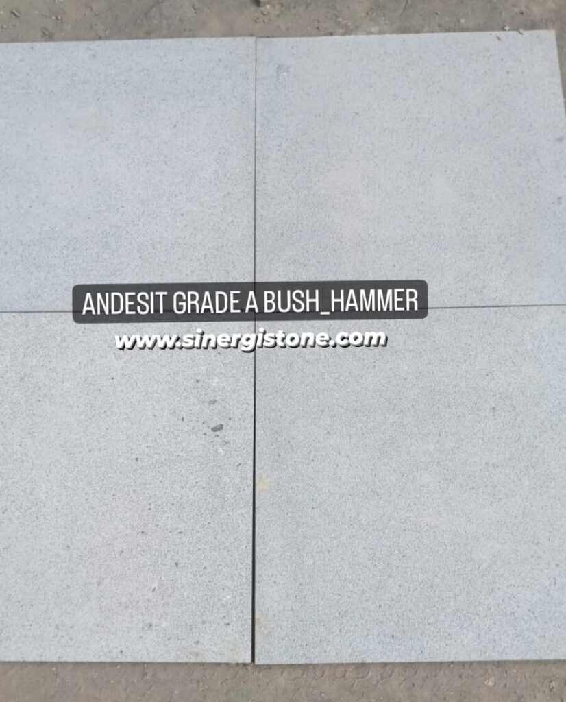 Batu Alam Andesit Bush Hammer: Produk Lokal Kelas Dunia 4